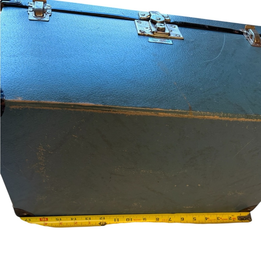 Vintage Alco Division Blue Pet Carrier Cat Dog Travel Case Trunk Tool Box RARE - Picture 9 of 13